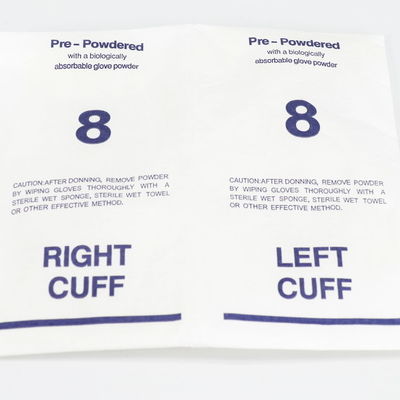 White Sterile Surgical ISO9001 Disposable Latex Gloves