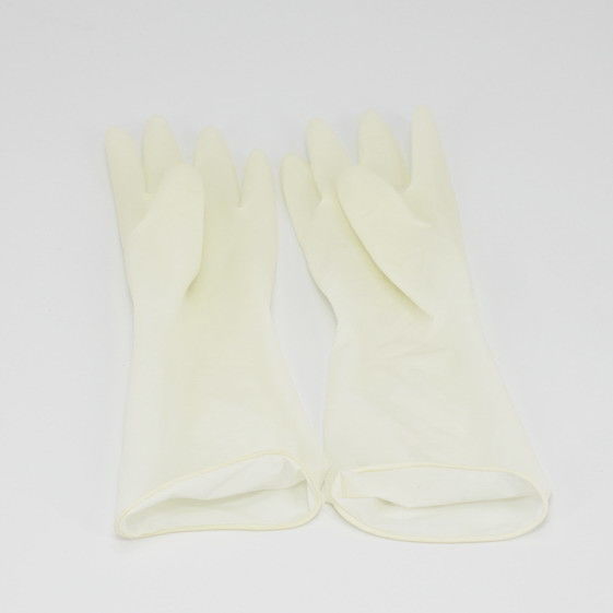 White Sterile Surgical ISO9001 Disposable Latex Gloves