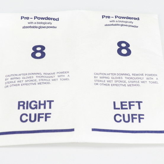 White Sterile Surgical ISO9001 Disposable Latex Gloves