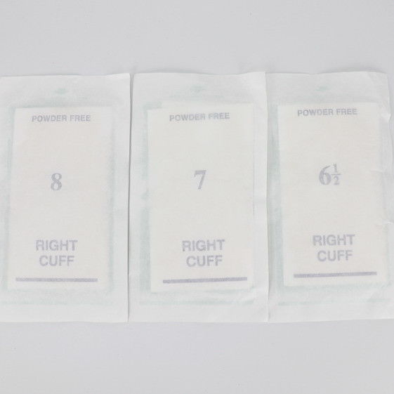 White Sterile Surgical ISO9001 Disposable Latex Gloves