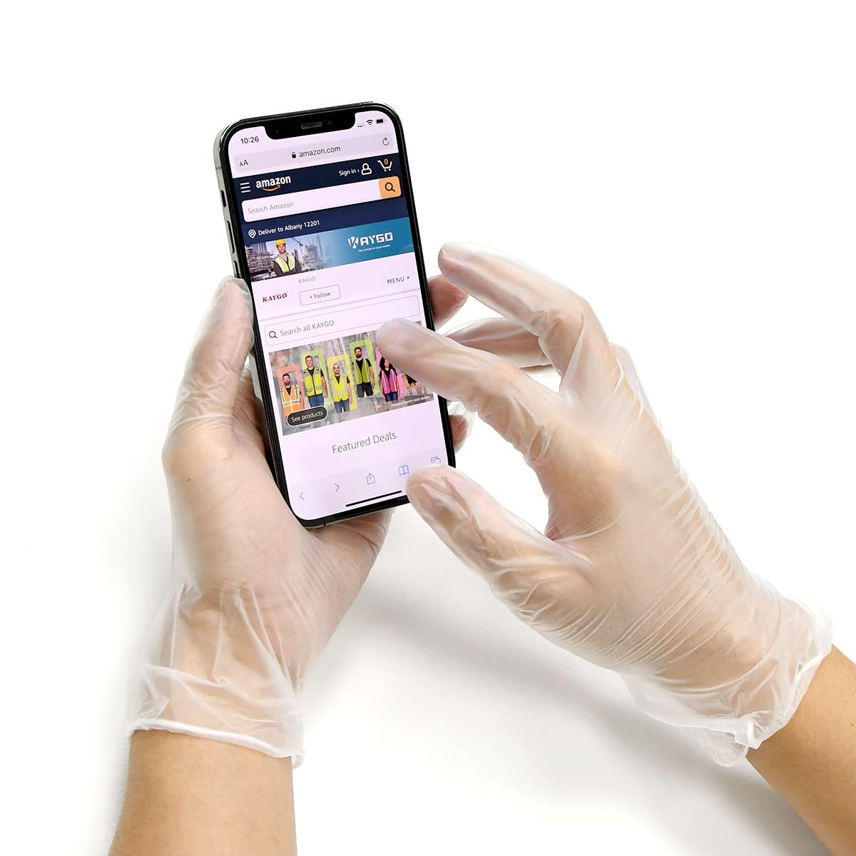 Disposable Vinyl Gloves100Pcs Powder Free Latex Free For Home