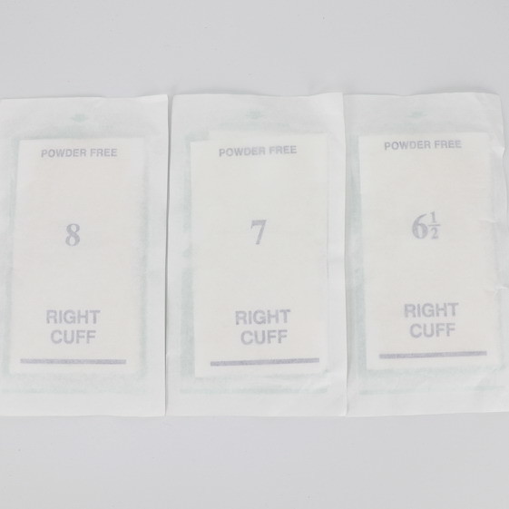 White Sterile Surgical ISO9001 Disposable Latex Gloves